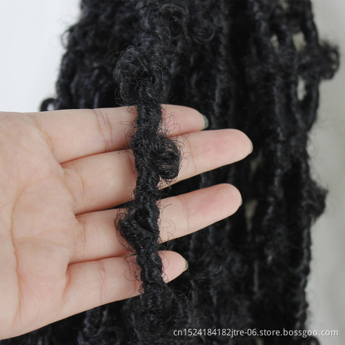 Japanese kaneka fiber locs crochet hair 12" distressed faux locs crochet, short faux locs distress crochet hair